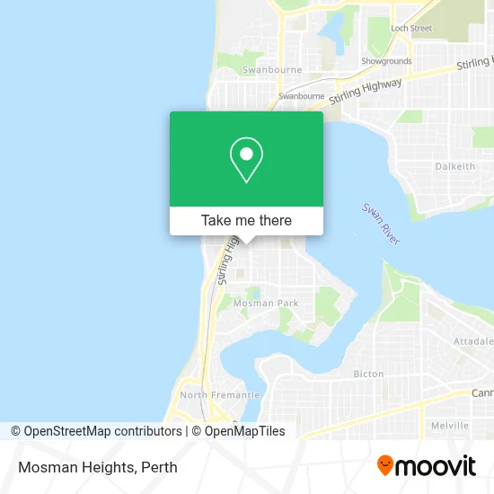Mapa Mosman Heights