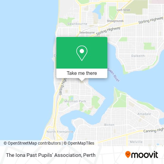 The Iona Past Pupils' Association map