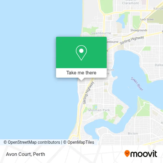 Mapa Avon Court
