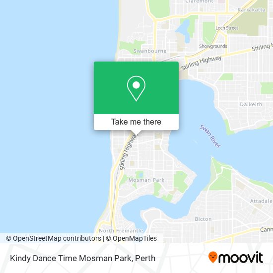 Kindy Dance Time Mosman Park map