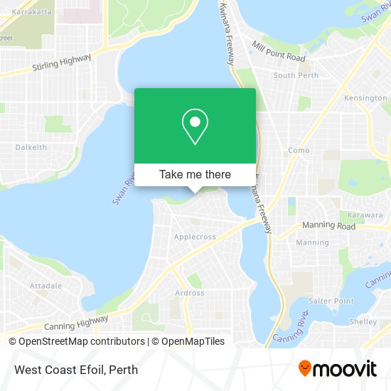 West Coast Efoil map