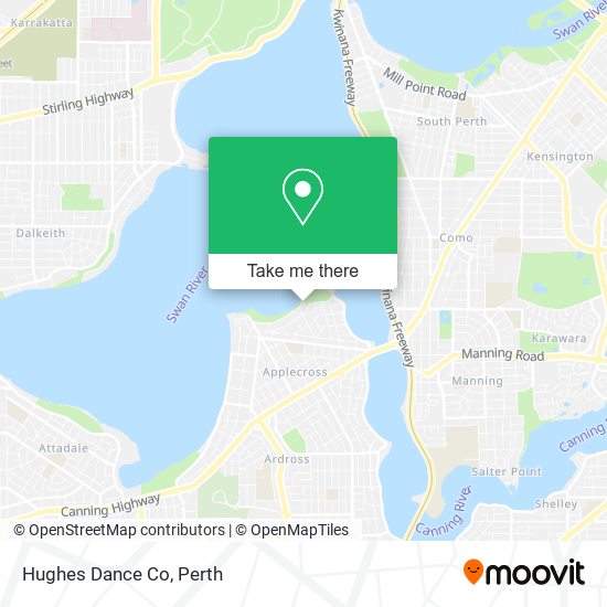 Hughes Dance Co map