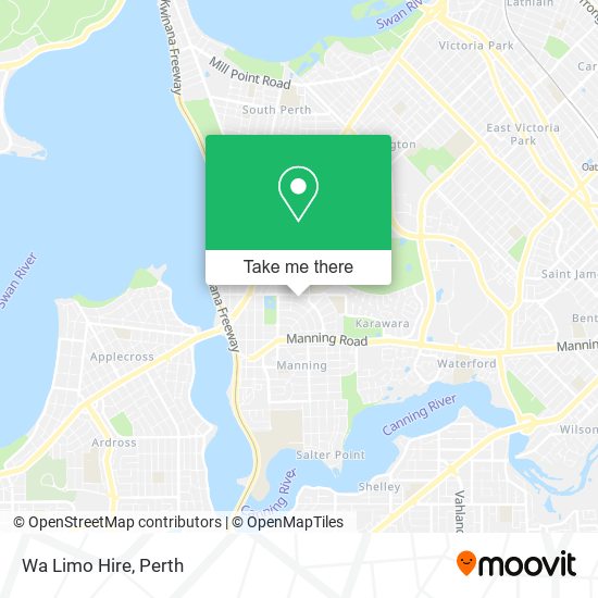 Wa Limo Hire map