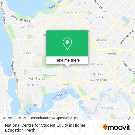 National Centre for Student Equity in Higher Education map