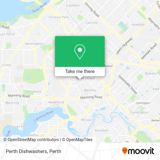 Mapa Perth Dishwashers