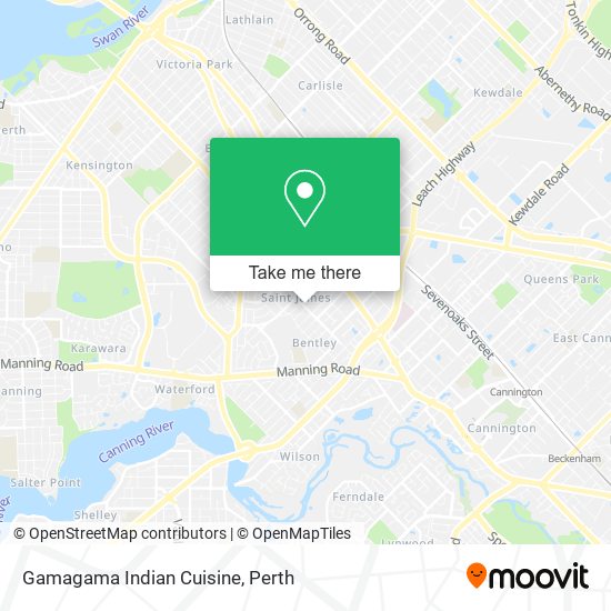 Gamagama Indian Cuisine map