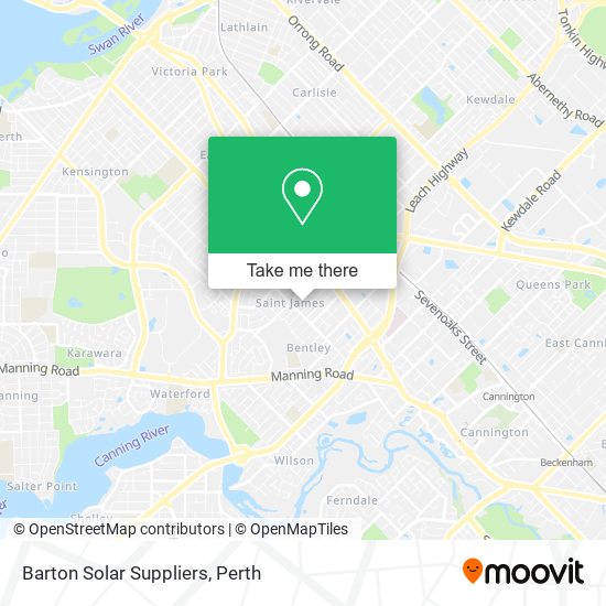 Barton Solar Suppliers map