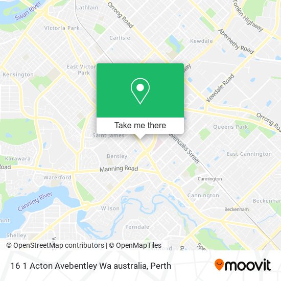 16 1 Acton Avebentley Wa australia map