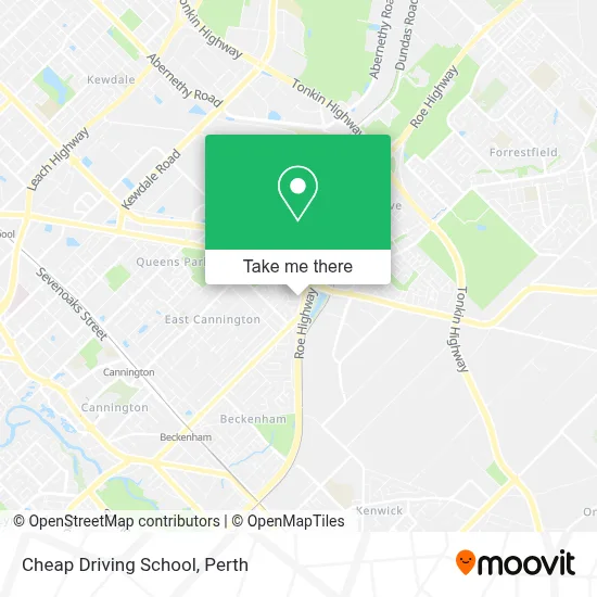 Mapa Cheap Driving School