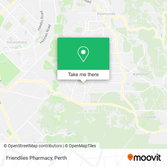 Mapa Friendlies Pharmacy