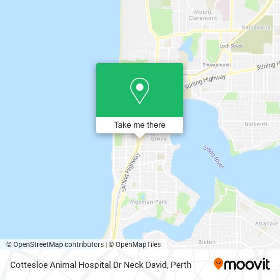 Mapa Cottesloe Animal Hospital Dr Neck David