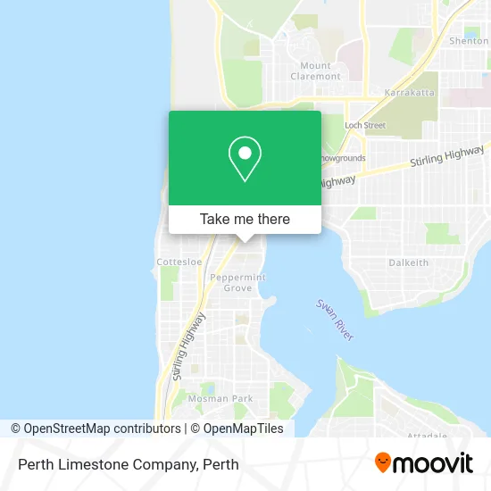 Mapa Perth Limestone Company