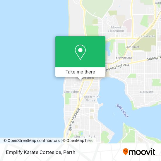 Mapa Emplify Karate Cottesloe