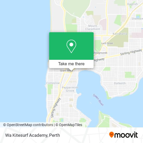 Wa Kitesurf Academy map