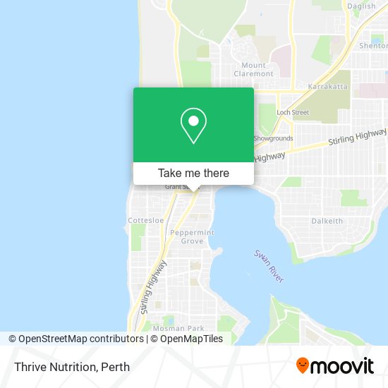 Thrive Nutrition map