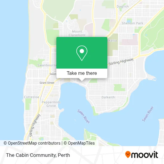 Mapa The Cabin Community