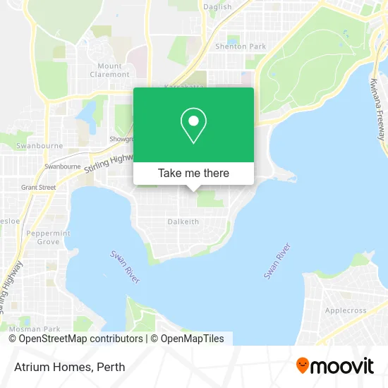 Mapa Atrium Homes