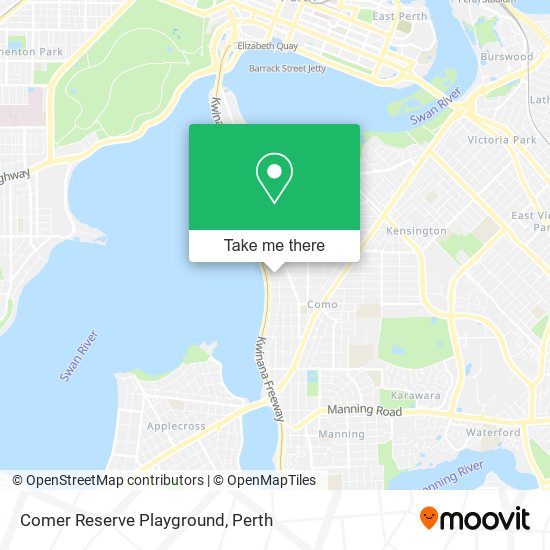 Comer Reserve Playground map