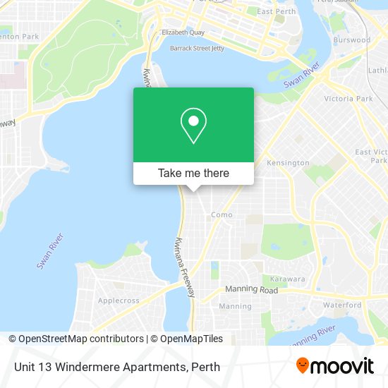 Unit 13 Windermere Apartments map