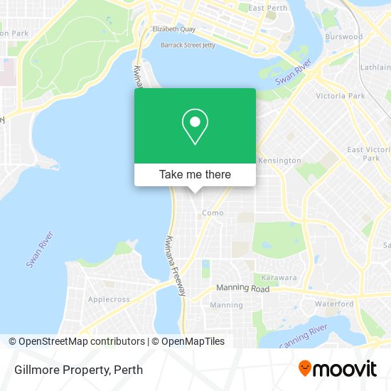 Mapa Gillmore Property