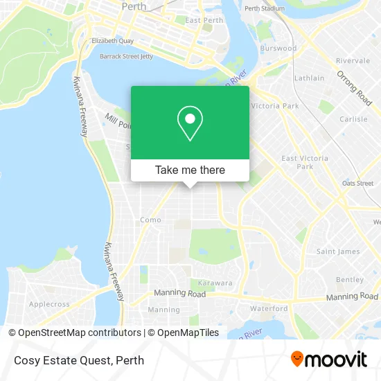 Mapa Cosy Estate Quest
