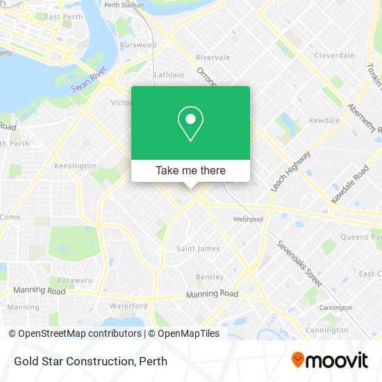 Gold Star Construction map