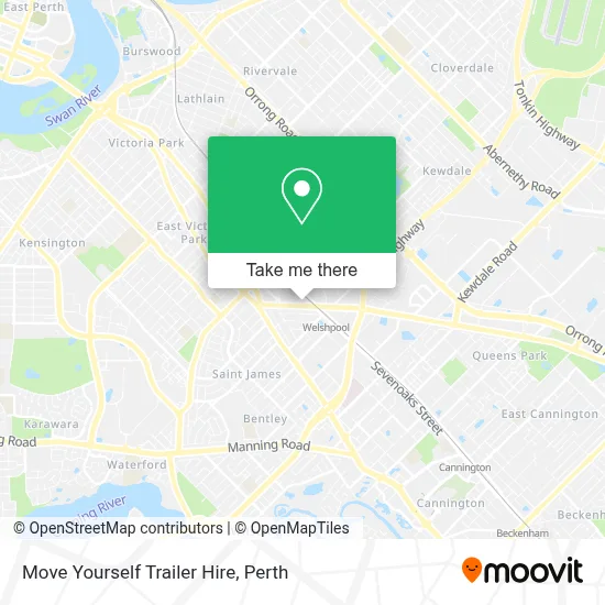 Mapa Move Yourself Trailer Hire