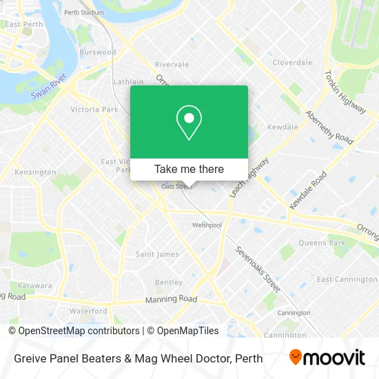 Mapa Greive Panel Beaters & Mag Wheel Doctor