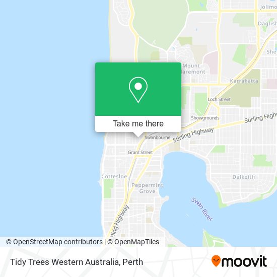 Tidy Trees Western Australia map