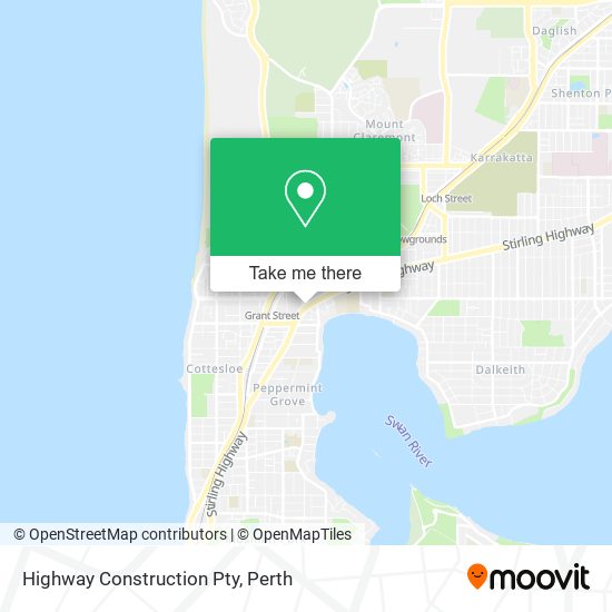 Highway Construction Pty map