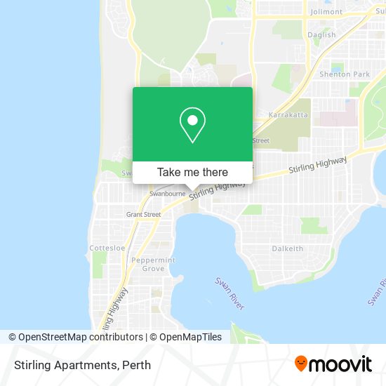 Mapa Stirling Apartments