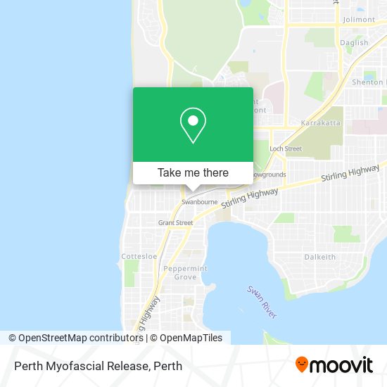 Perth Myofascial Release map