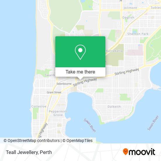 Teall Jewellery map