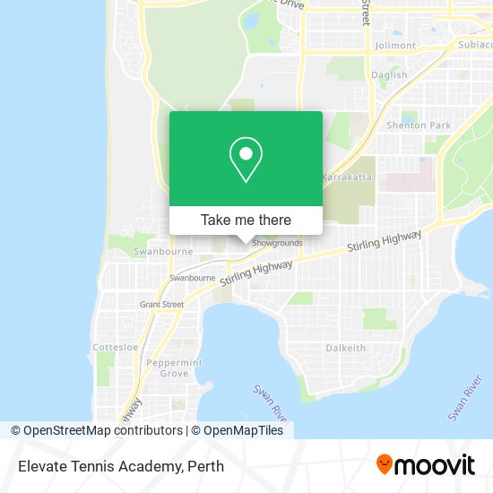Elevate Tennis Academy map