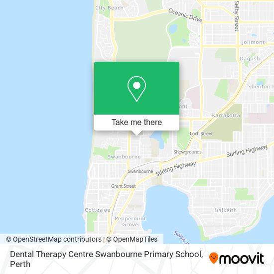 Mapa Dental Therapy Centre Swanbourne Primary School