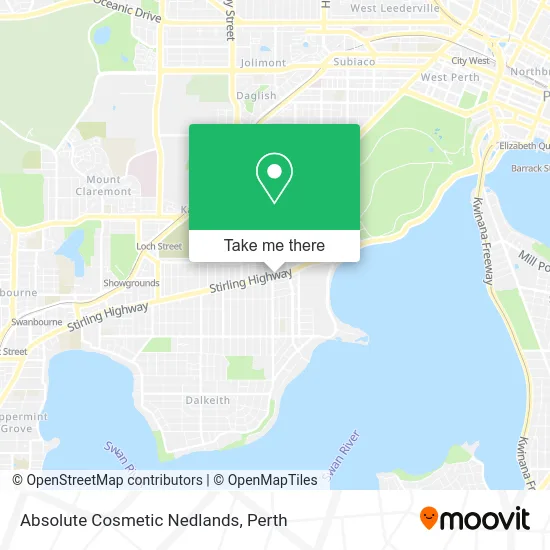 Mapa Absolute Cosmetic Nedlands