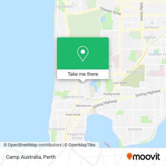 Mapa Camp Australia