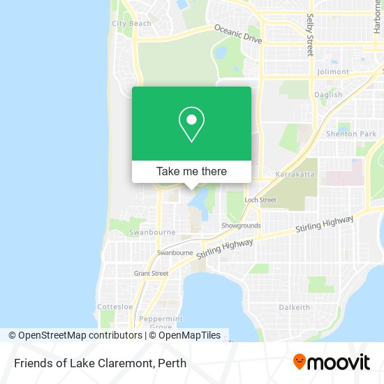 Friends of Lake Claremont map