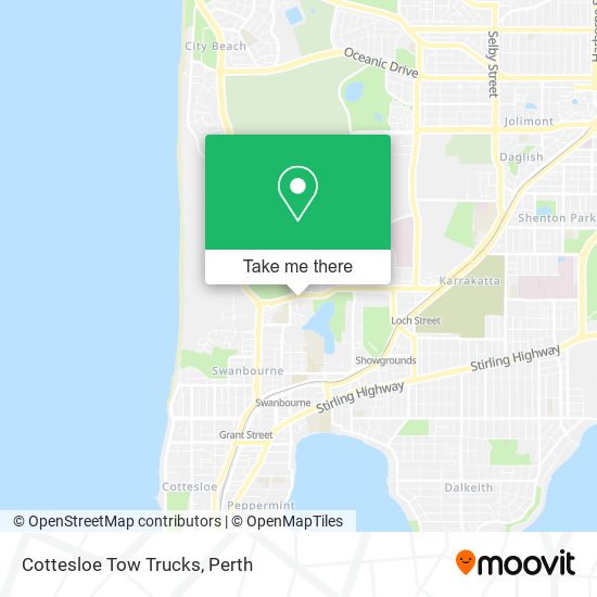 Cottesloe Tow Trucks map