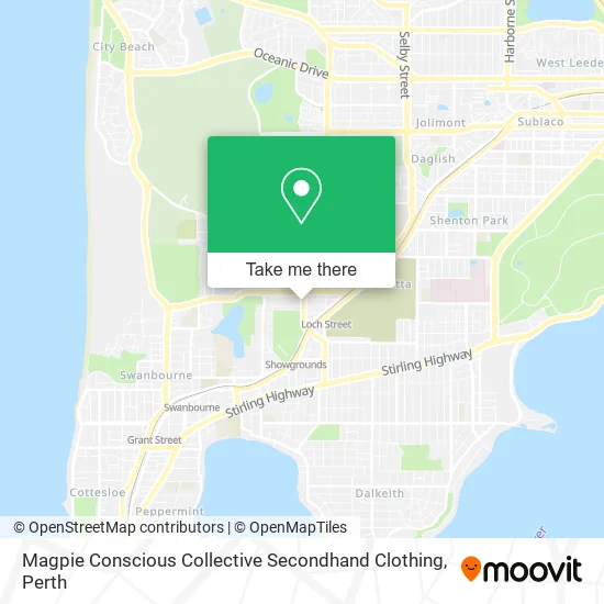Magpie Conscious Collective Secondhand Clothing map