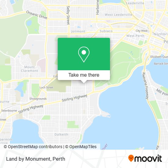 Land by Monument map