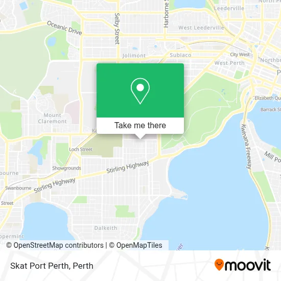 Mapa Skat Port Perth