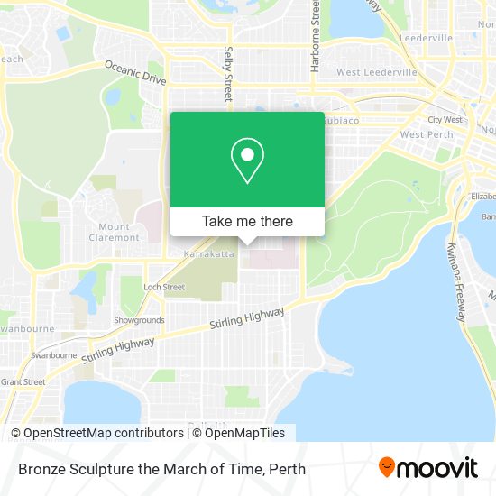 Bronze Sculpture the March of Time map