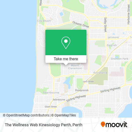 Mapa The Wellness Web Kinesiology Perth