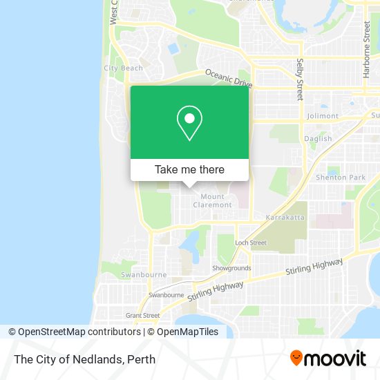 Mapa The City of Nedlands