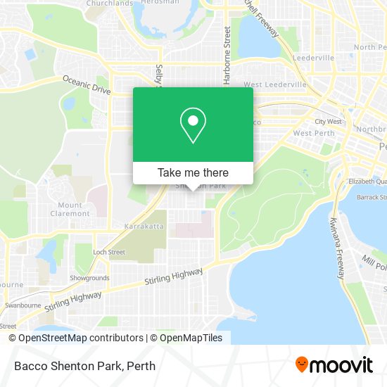 Mapa Bacco Shenton Park