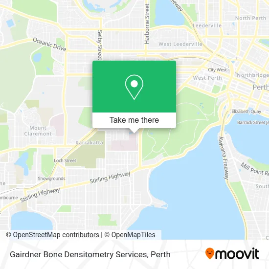 Mapa Gairdner Bone Densitometry Services