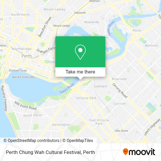 Mapa Perth Chung Wah Cultural Festival