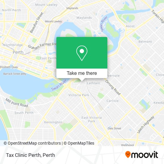 Tax Clinic Perth map