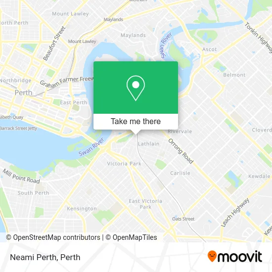 Mapa Neami Perth